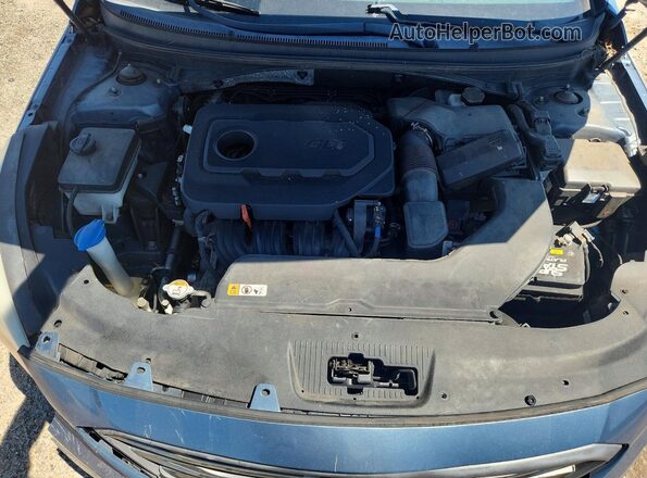 5NPE34AF3HH571035 2017 HYUNDAI SONATA Blue Սալոնի հետևի տեսք