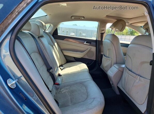 5NPE34AF3HH571035 2017 HYUNDAI SONATA Blue Հետևի նստատեղերի տեսք