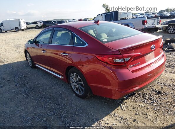 5NPE34AF3HH579233 2017 HYUNDAI SONATA Red Tył lewy