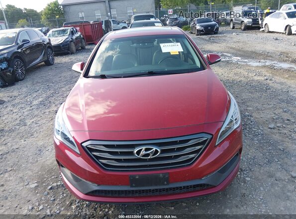 5NPE34AF3HH579233 2017 HYUNDAI SONATA Red Widok zestawu wskaźników