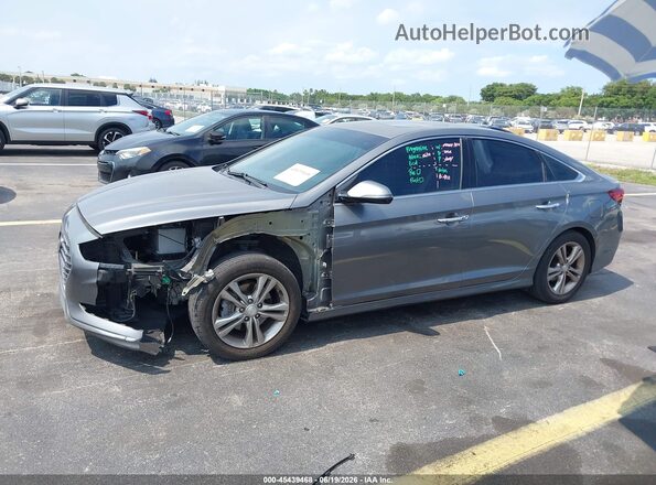 5NPE34AF3JH625536 2018 HYUNDAI SONATA Gray Przód lewy