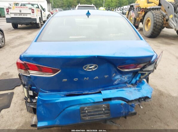 5NPE34AF3JH627707 2018 HYUNDAI SONATA Blue Widok z przodu