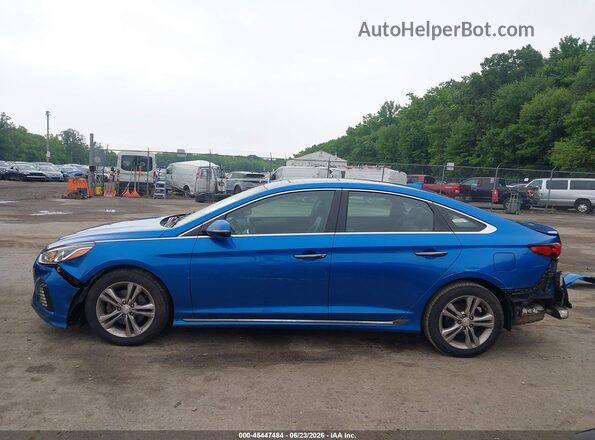 5NPE34AF3JH627707 2018 HYUNDAI SONATA Blue Widok wnętrza 360 stopni