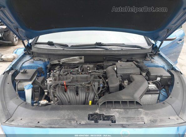 5NPE34AF3JH627707 2018 HYUNDAI SONATA Blue Widok z tyłu