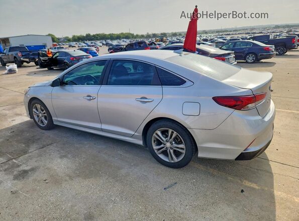 5NPE34AF3JH630638 2018 HYUNDAI SONATA Silver Trasero izquierdo