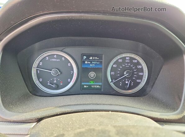5NPE34AF3JH630638 2018 HYUNDAI SONATA Silver Vista del cuadro de instrumentos