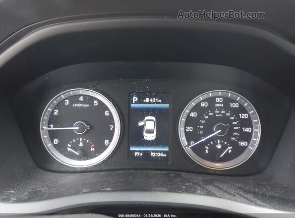 5NPE34AF3JH635905 2018 HYUNDAI SONATA White Հետևի նստատեղերի տեսք