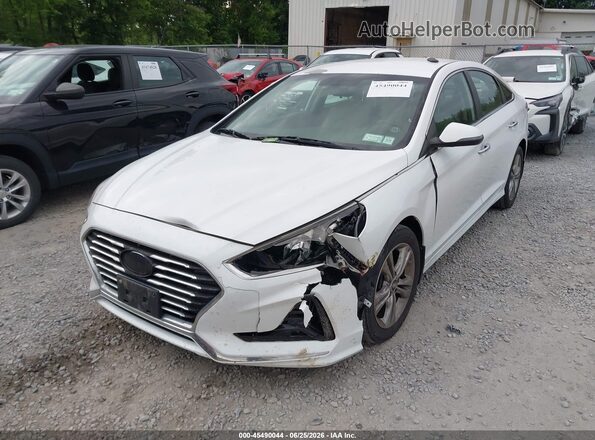 5NPE34AF3JH635905 2018 HYUNDAI SONATA White Դիմացի տեսք
