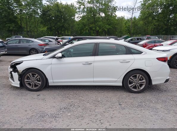 5NPE34AF3JH635905 2018 HYUNDAI SONATA White Սալոնի 360 աստիճան տեսք