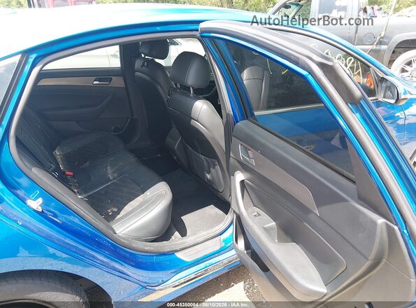 5NPE34AF3JH654793 2018 HYUNDAI SONATA Blue VIN sticker view