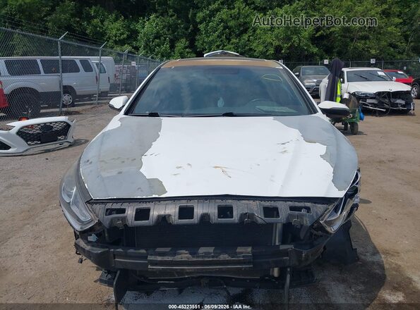 5NPE34AF3JH682433 2018 HYUNDAI SONATA White უკანა სალონის ხედი