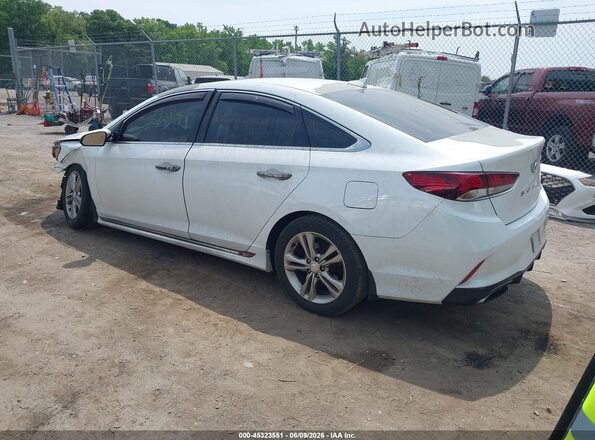 5NPE34AF3JH682433 2018 HYUNDAI SONATA White უკანა მარცხენა