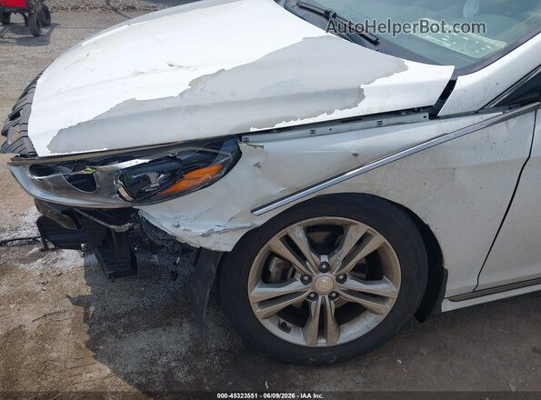 5NPE34AF3JH682433 2018 HYUNDAI SONATA White წინა ხედი