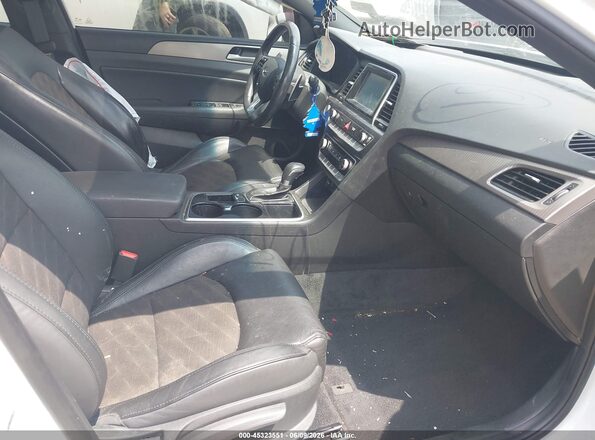 5NPE34AF3JH682433 2018 HYUNDAI SONATA White წინა სალონის ხედი