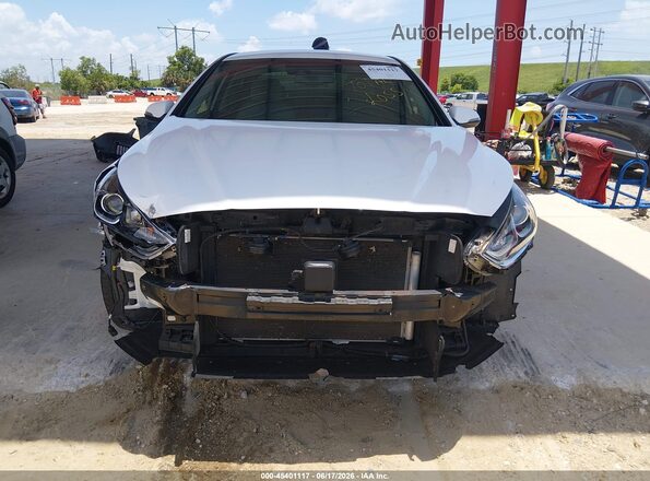 5NPE34AF3JH724051 2018 HYUNDAI SONATA White ხელსაწყოთა პანელის ხედი