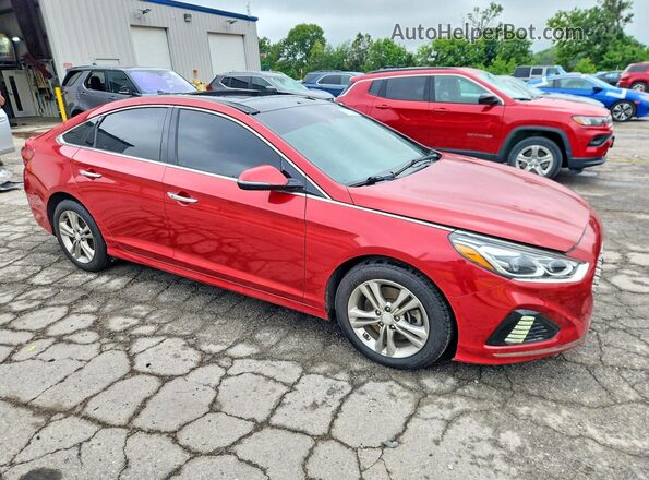 5NPE34AF3KH731101 2019 HYUNDAI SONATA Red 