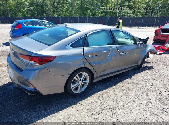 5NPE34AF3KH735830 2019 HYUNDAI SONATA Gray Задня права чверть