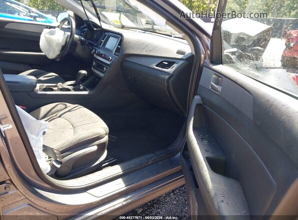 5NPE34AF3KH735830 2019 HYUNDAI SONATA Gray Вид салону спереду