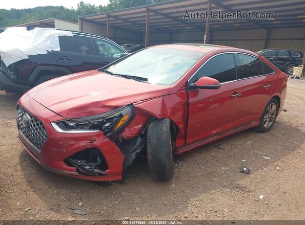 5NPE34AF3KH740378 2019 HYUNDAI SONATA Red Vista frontal