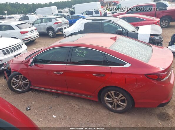 5NPE34AF3KH740378 2019 HYUNDAI SONATA Red Vista interior de 360 grados