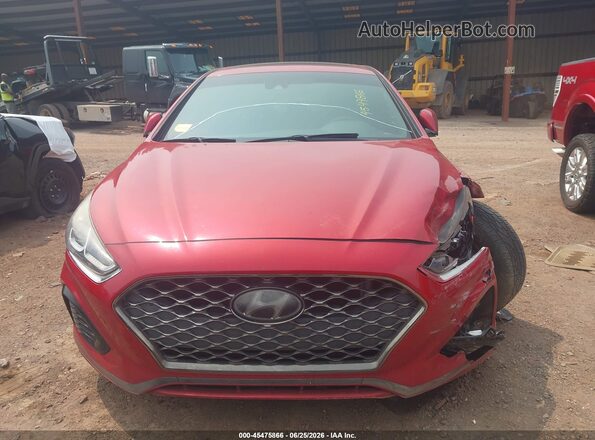 5NPE34AF3KH740378 2019 HYUNDAI SONATA Red Vista del cuadro de instrumentos