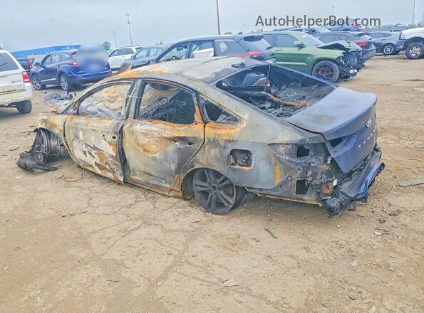 5NPE34AF3KH771291 2019 HYUNDAI SONATA Blue Задня ліва чверть