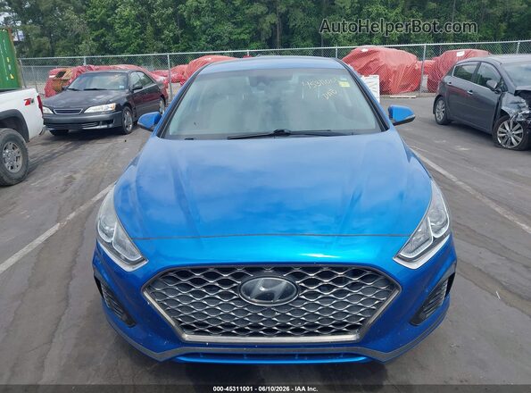 5NPE34AF3KH771310 2019 HYUNDAI SONATA Синий Вид щитка приборов