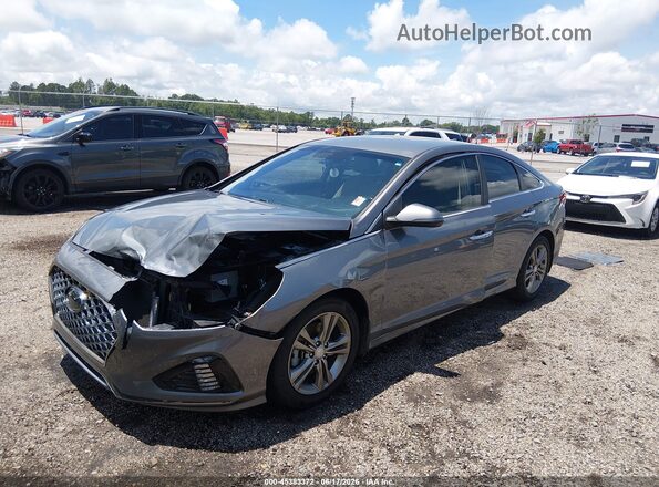 5NPE34AF3KH783991 2019 HYUNDAI SONATA Серый Передняя левая четверть