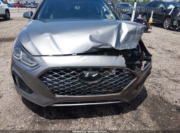 5NPE34AF3KH783991 2019 HYUNDAI SONATA Серый Вид спереди