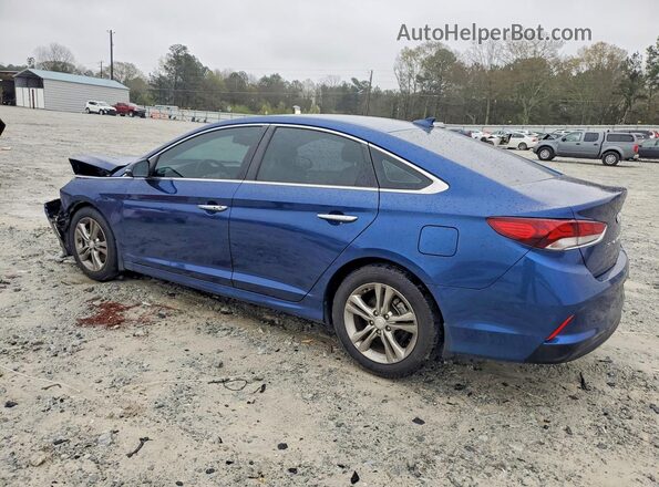 5NPE34AF3KH794246 2019 HYUNDAI SONATA Blue Rear left