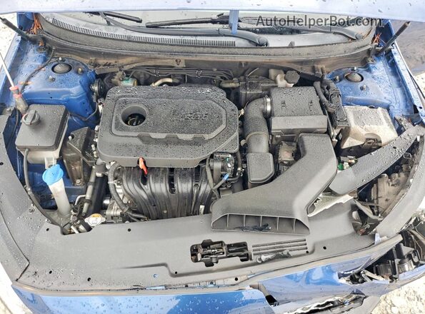 5NPE34AF3KH794246 2019 HYUNDAI SONATA Blue Rear interior view