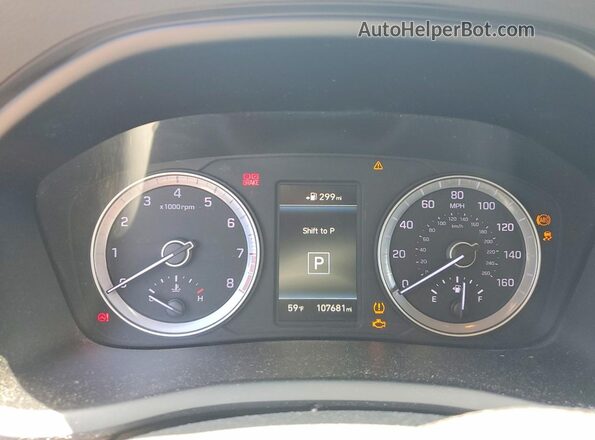 5NPE34AF3KH814110 2019 HYUNDAI SONATA Silver Vista del cuadro de instrumentos