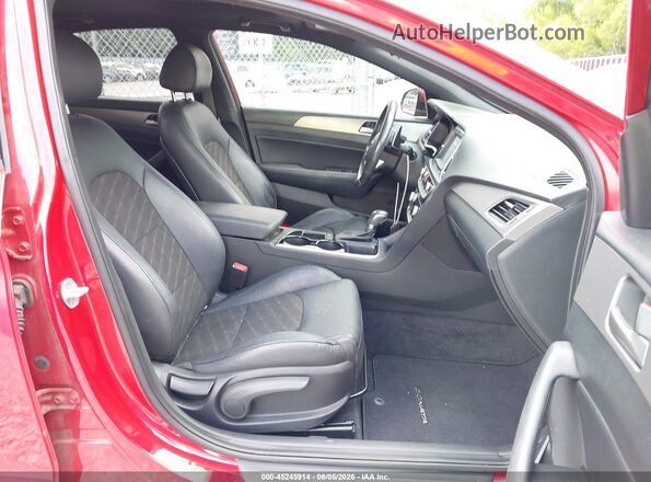 5NPE34AF3KH815127 2019 HYUNDAI SONATA Red Widok wnętrza z przodu