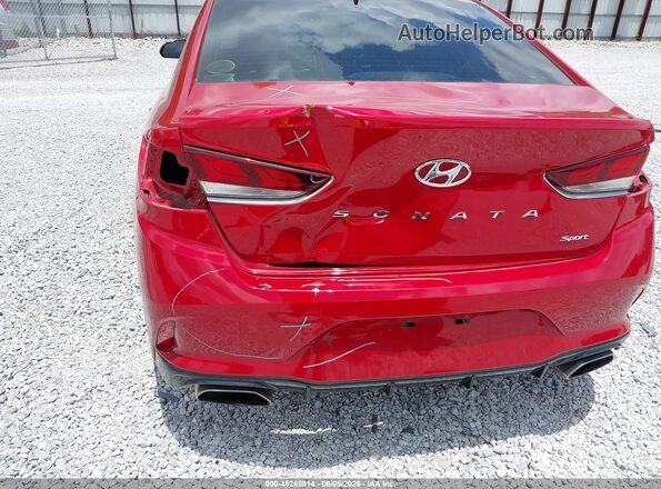 5NPE34AF3KH815127 2019 HYUNDAI SONATA Red Widok z przodu