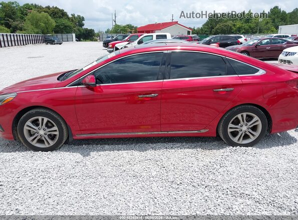 5NPE34AF3KH815127 2019 HYUNDAI SONATA Red Widok wnętrza 360 stopni