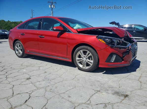 5NPE34AF3KH815807 2019 HYUNDAI SONATA Red 