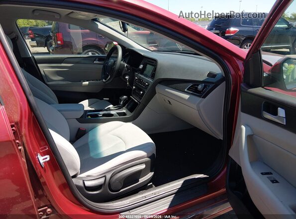 5NPE34AF4GH423006 2016 HYUNDAI SONATA Red Вид салону спереду