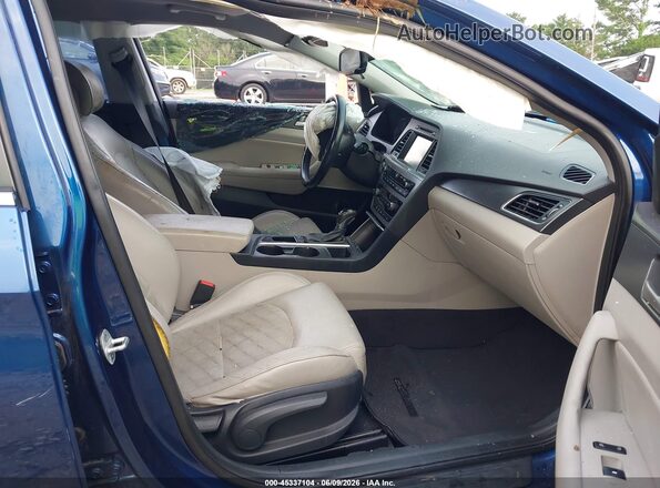 5NPE34AF4HH441054 2017 HYUNDAI SONATA Blue Vista interior delantera