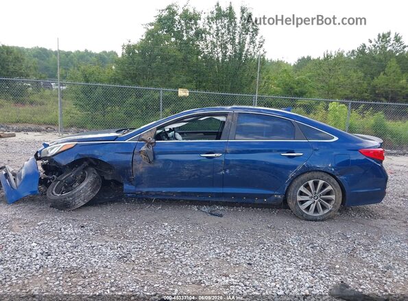 5NPE34AF4HH441054 2017 HYUNDAI SONATA Blue Vista interior trasera
