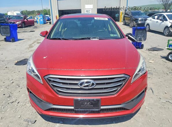 5NPE34AF4HH457173 2017 HYUNDAI SONATA Red 