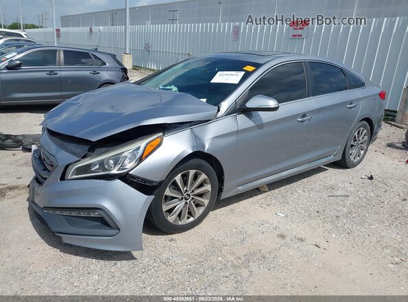 5NPE34AF4HH457724 2017 HYUNDAI SONATA Gray Przód lewy