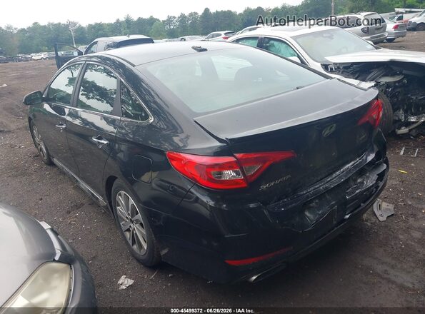 5NPE34AF4HH466858 2017 HYUNDAI SONATA Black Հետևի ձախ