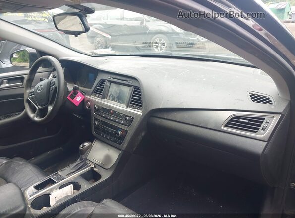5NPE34AF4HH466858 2017 HYUNDAI SONATA Black Սալոնի դիմացի տեսք