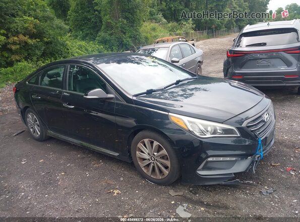 5NPE34AF4HH466858 2017 HYUNDAI SONATA Black Սարքավորումների վահանակի տեսք