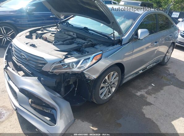 5NPE34AF4HH475687 2017 HYUNDAI SONATA Gray Դիմացի տեսք