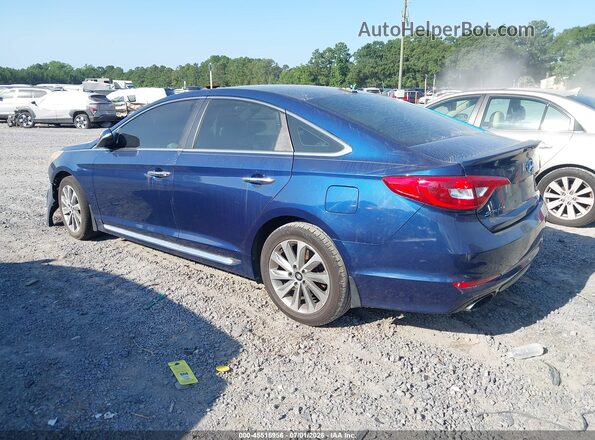 5NPE34AF4HH489282 2017 HYUNDAI SONATA Blue Trasero izquierdo