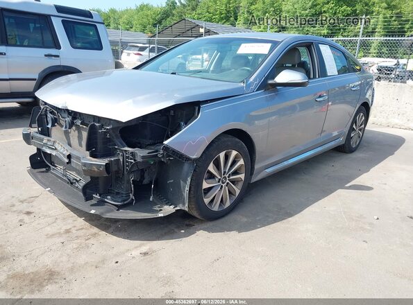 5NPE34AF4HH510406 2017 HYUNDAI SONATA Silver Front left
