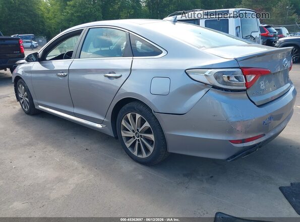 5NPE34AF4HH510406 2017 HYUNDAI SONATA Silver Rear left