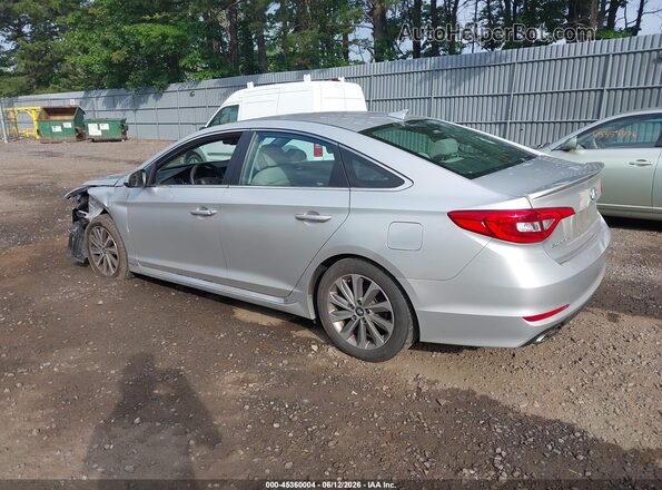 5NPE34AF4HH529425 2017 HYUNDAI SONATA Silver Tył lewy