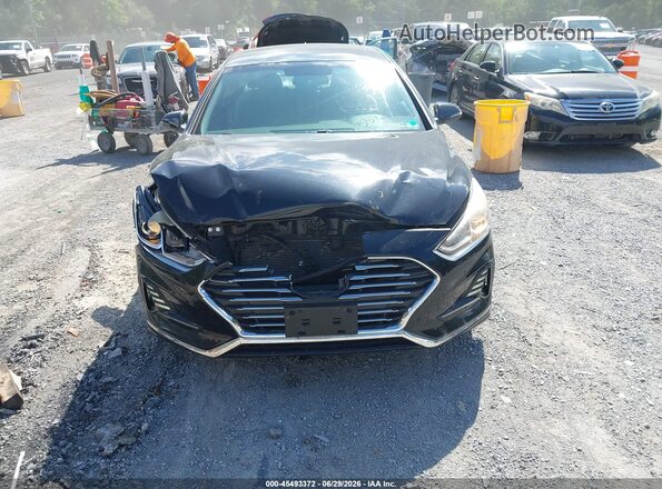 5NPE34AF4JH603660 2018 HYUNDAI SONATA Black Вид щитка приладів